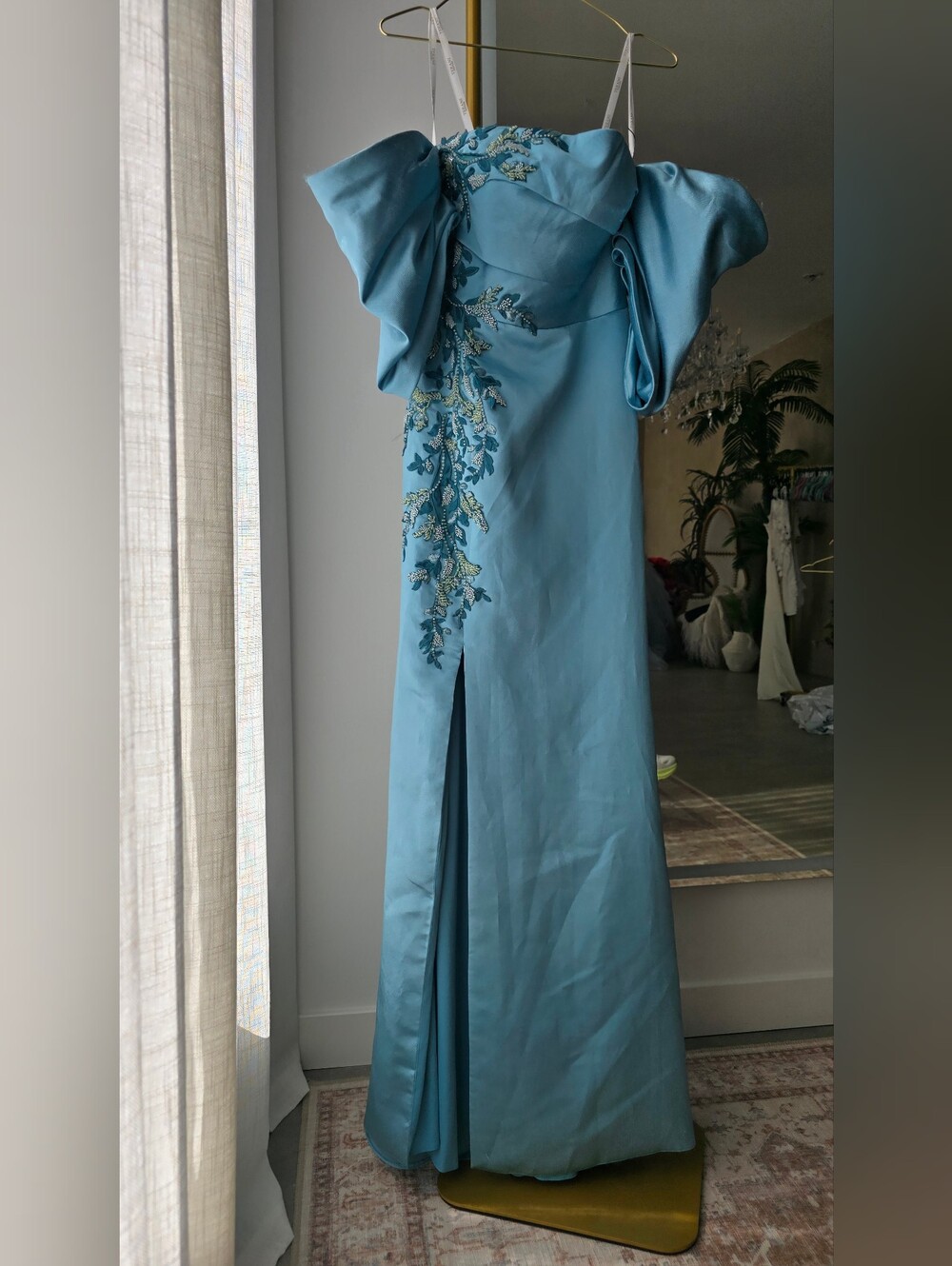 Terani Ooak Sample Light Blue Mob Or Mog Evening Gown
